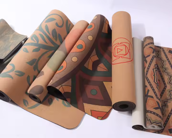 High quality custom cork yoga mat