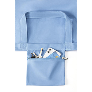 LightBlue yoga bag detail